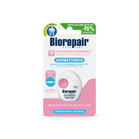 Biorepair Розширююча зубна нитка-флос «Захист ясен» з гідроксиапатитом і гіалуроновою кислотою, 30 м