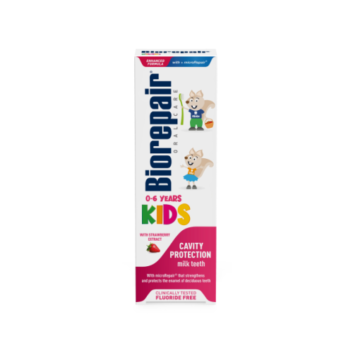 Biorepair Дитяча зубна паста «Веселе мишеня» суниця від 0 до 6 років